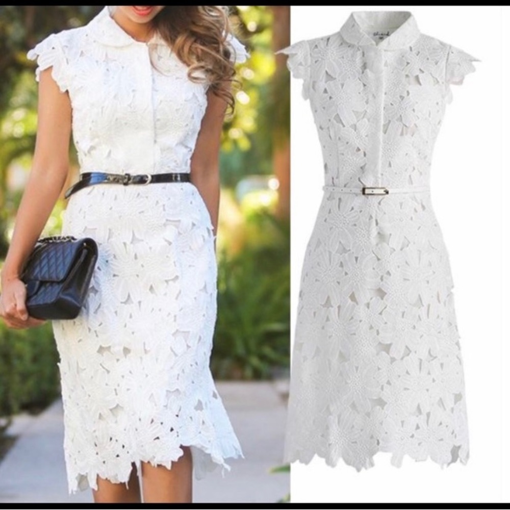 White Lace Vintage Dress
